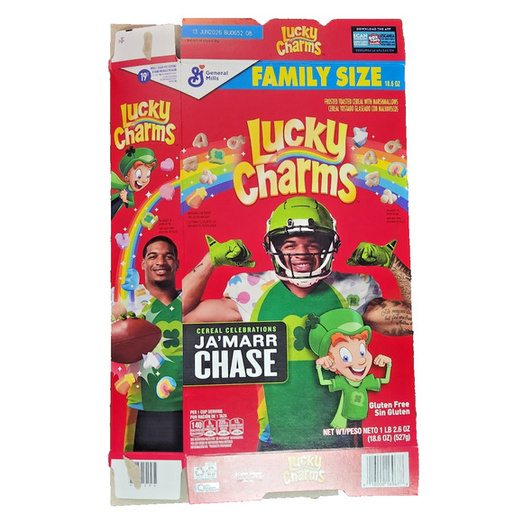 3 NFL Cereal Celebrations Boxes Justin Jefferson Ja'marr Chase Amon-Ra St Brown - Picture 4 of 7
